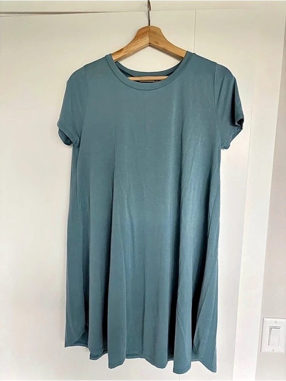 Ginger G Short Sleeve Dress Blue